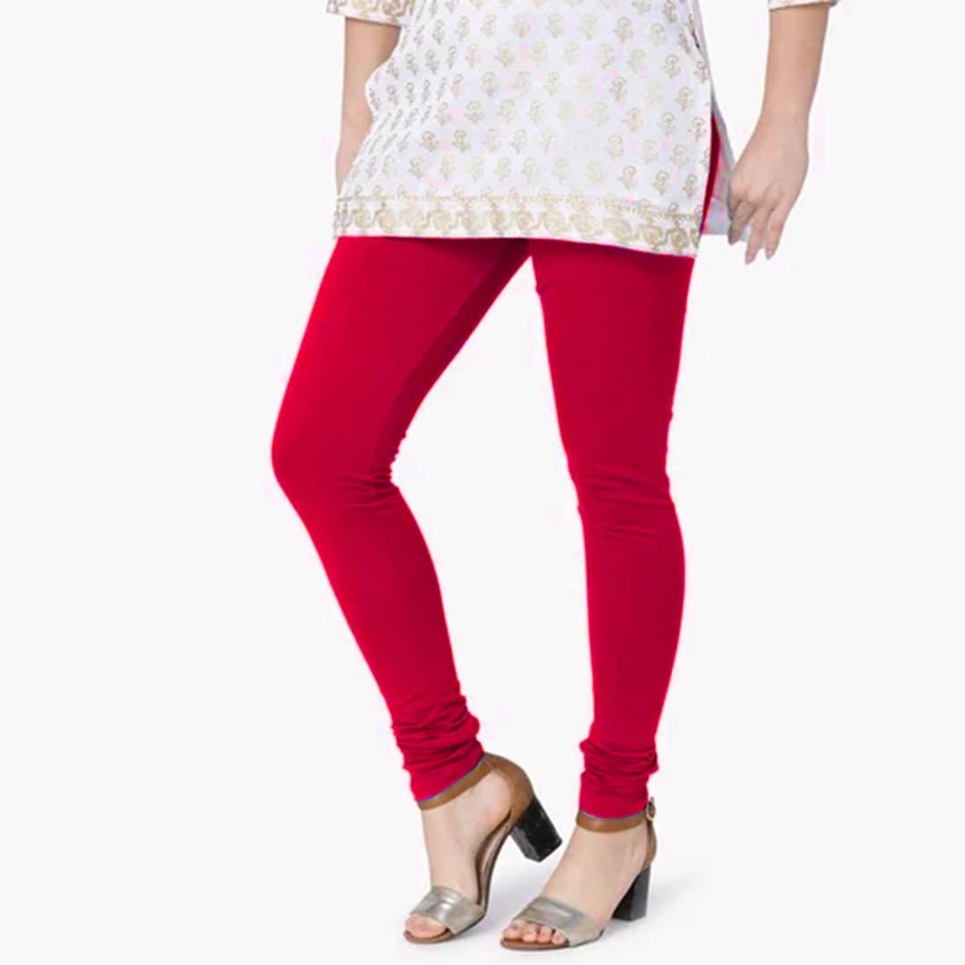 Women's Red Full length leggings
