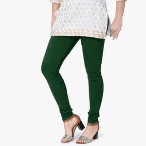 Bottle Green Full Length Leggings