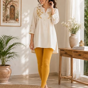 golden-yellow-color-ankle-fit-leggings
