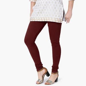 Maroon Full Length Leggings