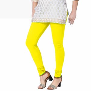 Lemon Yellow Full Length Leggings