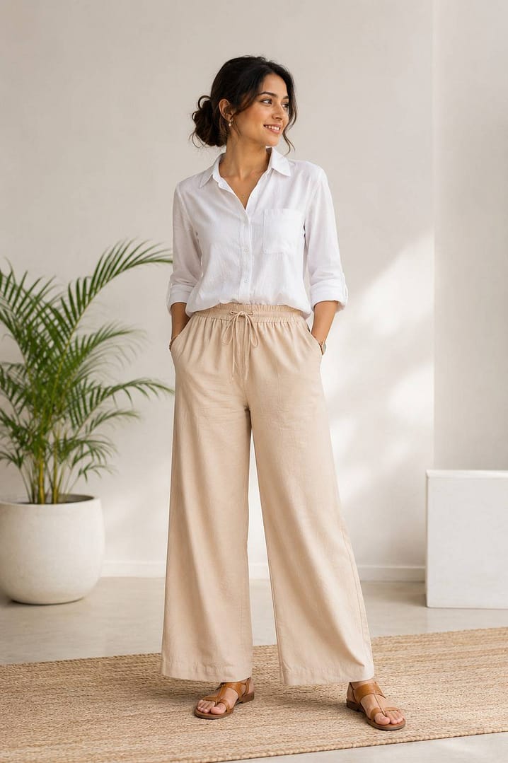 Women's Premium Sandal Demi Palazzo Pants