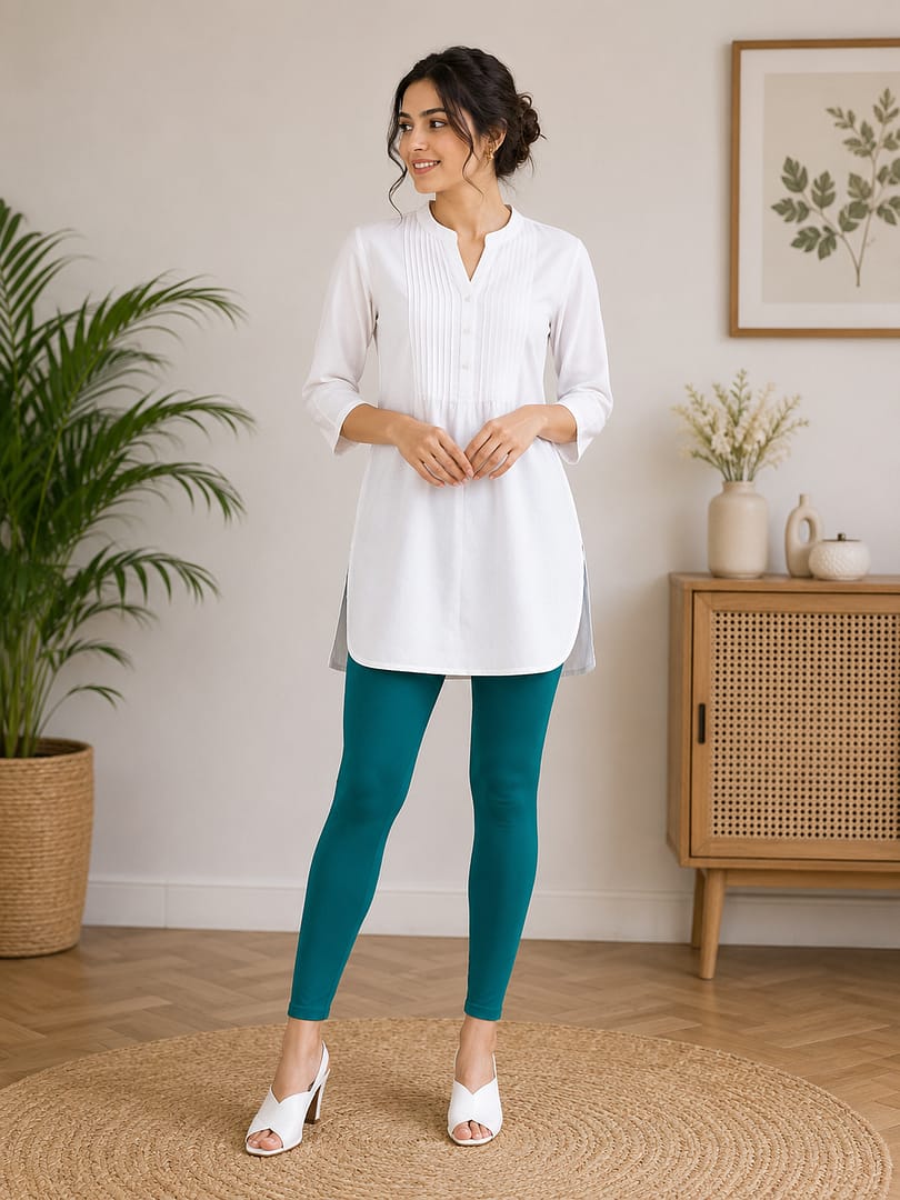 reliance-green-color-ankle-fit-leggings