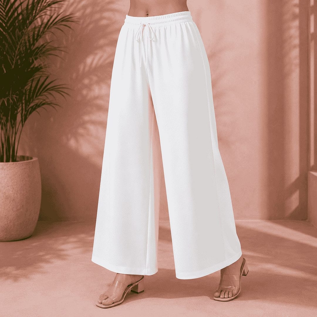 white demi palazzo