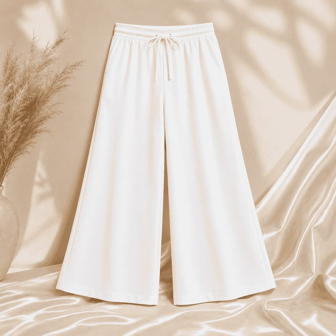white demi palazzo